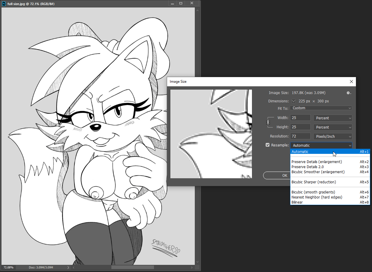 bicubic scaling blurs pictures