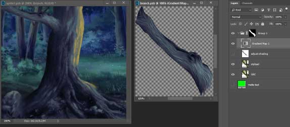 tree-branch-gradient-map